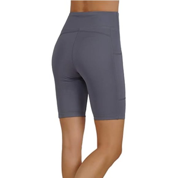 Yoga Pants Bermudas Leggings Both Sides Pockets - Picture 2 of 3